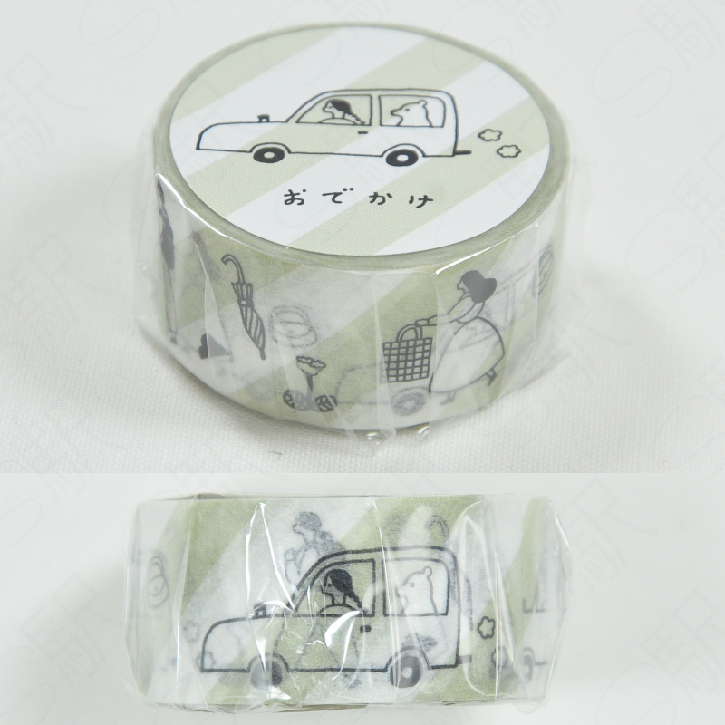 Necktie x Mizushima Masking Tape [MT-OK] - Odekake Gray
